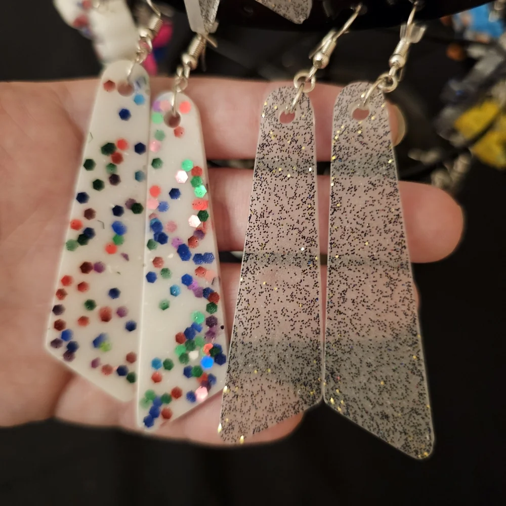 Handmade Beautiful Beacons Resin 925 Silver Earrings Mystery Bundle!